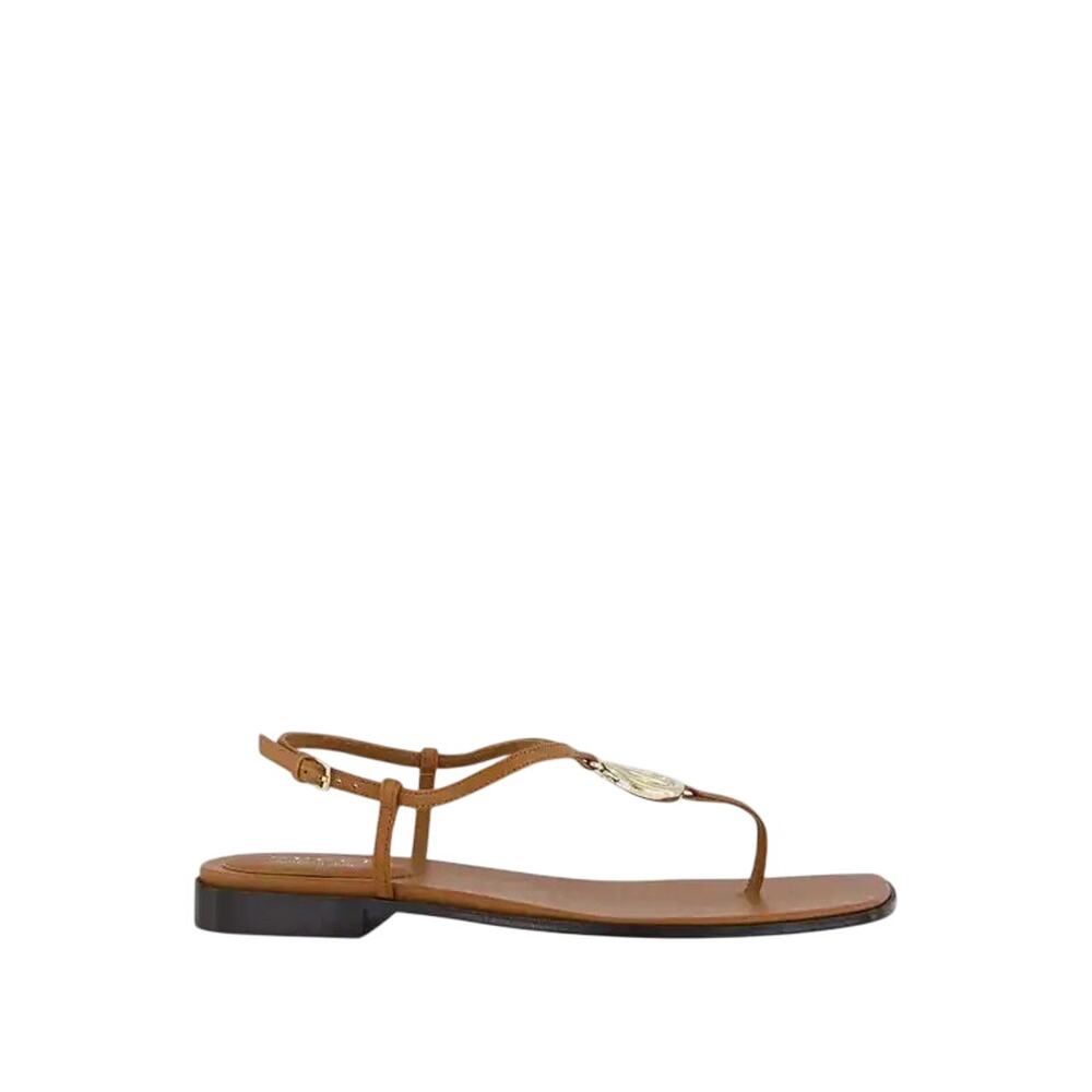 Gucci NIB Gucci Marmont Leather Thong Sandals in Brown Size 39